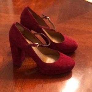 Burgundy Coach heels